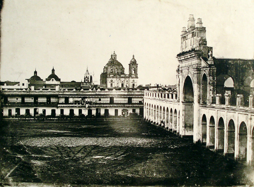 "Plaza de la Victoria" e a Recova, 1849