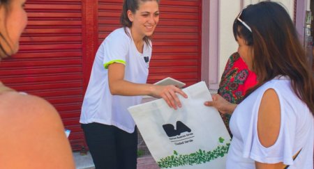 Distribuição de ecobolsas